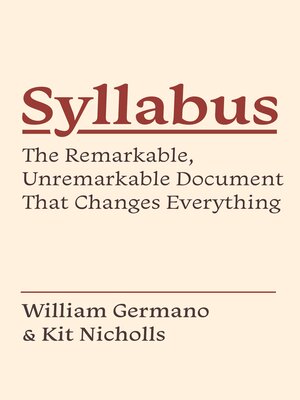 cover image of Syllabus